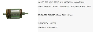 MARŞ KOLLEKTÖRÜ 12V VALEO TİPİ 8DİŞ OPEL ASTRA CORSA COMBO RENAULT R9 MEGANE CLIO PEUGEOT PARTNER CA - AES-IM539