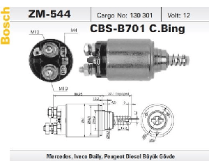 MARŞ OTOMATİĞİ-BT-12V -MB/UNIMOG/FORD  BUYUK GOVDE  3 D (277)-(0331 402 040) - ZM-544
