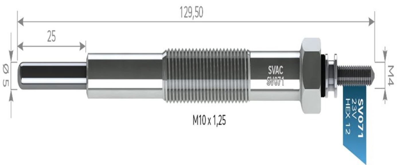 Mitsubıshı Ticarı Kizdirma Bujısı 23v Mitsubıshı Canter Fe449 Fe659 Y.m Hd65 Hd72 - Svac Sv071