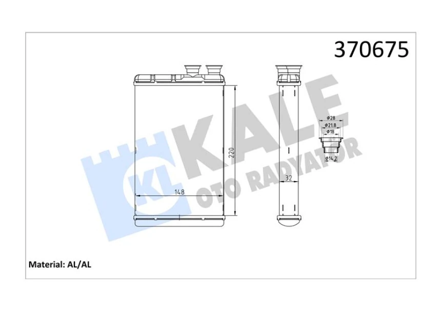 Bmw Kalorıfer Radyatoru Bmw G30 16> G32 17> G15 19> - Kale 370675