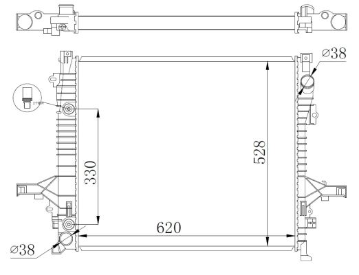 SU RADYATÖRÜ - BRAZING - NRF 550019