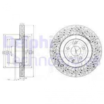 FREN DISKI ON (AMG SPOR TIP, KOD: 950/951) S-CLASS W221 06>13 C216 06>13 - DELPHI BG9057