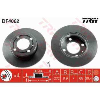 ARKA FREN AYNASI CORDOBA 9602 IBIZA III AROSA 0004 POLO 9601 - TRW DF4062