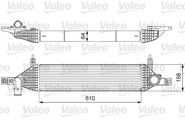 TURBO RADYATORU INTERCOOLER NISSAN QASHQAI J10 1,6 DCI 11>13 R9M MOTOR - VALEO 818633