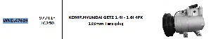 Unıversal Klima Kompresörü>hyundai Getz 1.4i - 1.6i 4pk 133mm Ters Çıkış - Wondo-47619