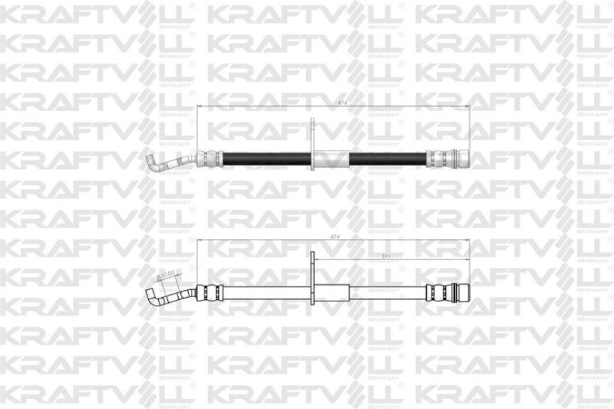Daıhatsu On Fren Hortumu Terios 1997-2005 - Kraftvoll 07080549