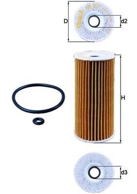 YAG FILTRESI W168 98>04 W245 05>11 VANEO 414 02>05 - MAHLE OX201D