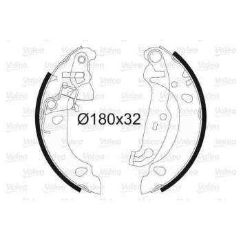 ARKA FREN BALATASI (PABUC) FIESTA III 1,4 CVH / 1,3 00>02 FORD KA 1,3 EFI 00>08 - VALEO 562771