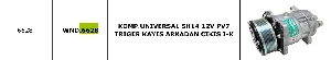 Unıversal Klima Kompresörü>unıversal 5h14 12v Pv7 Triger Kayıs Arkadan Cikis I-K - Wondo-6628