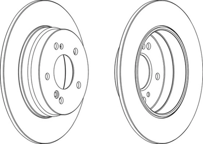 Mercedes Fren Diski Arka - Takım - Frd Ddf819