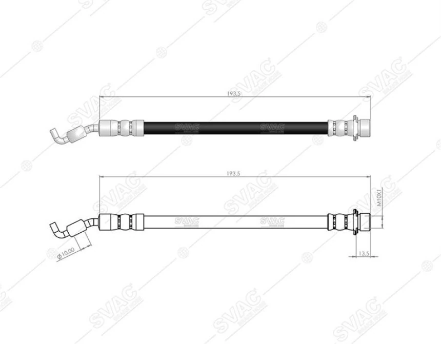 Toyota Fren Hortumu Arka Sol Sag Toyota Aurıs Verso 07-> - Svac 76-0131