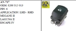 Unıversal Cam Anahtarı>renault Megane II Dynamıc - Laguna II Sağ Ön   >>8200315013 - Mcar-An717
