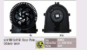 Unıversal Kalorifer Motoru-12 V Vw Golf IV-Bora-Polo-Octavıa-Leon Pervaneli (1j1819021a) - Sgr-53002