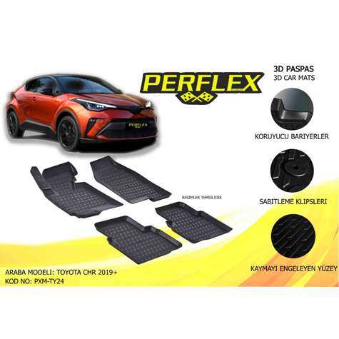 PASPAS 3D HAVUZLU X-MAT TOYOTA CHR 2019-> - PERFLEX PXM-TY24
