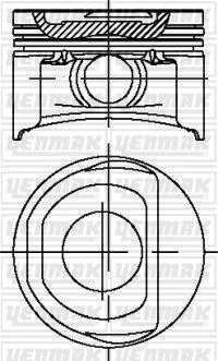 Fiat Motor Piston Segman Fiat Albea Doblo Palıo 1.4 8v (72.00mm) - Yenmak 31-04266-000