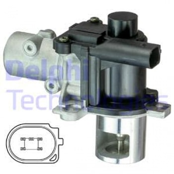 EGR VALFI NOTE QASHQAI MEGANE II III CLIO II III DUSTER SANDERO FLUENCE KANGOO LODGY LOGAN SCENIC II - DELPHI EG10425-12B1
