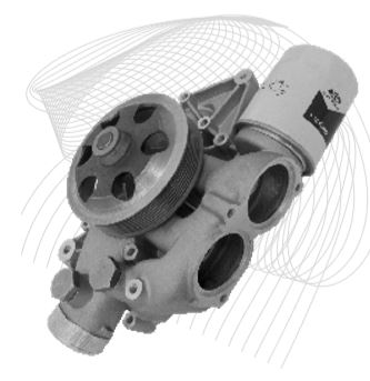 DEVIRDAIM KOMPLE - FORD CARGO / EUROTORQ 2524 3230 MOTOR MUSURLU (ALUMINYUM) H298 - TIRSAN WP 00008 01 01