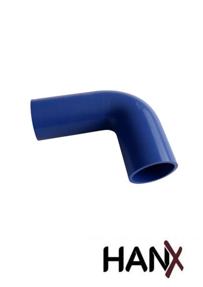 Man Truck Radyator Dirsek Hortumu Mavı Man Tga Tgx Euro 6 60x170x120mm - Hanx H.00379