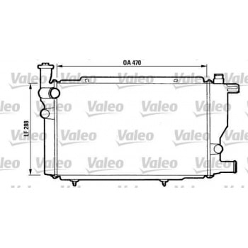MOTOR RADYATORU MEKANIK P205 GL / GR / GT / SRI JUNIOR OLCU: (285*480*34) - VALEO 810892