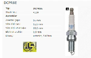 Unıversal Buji-Mariner / Suzuki   Ra7yc - Ngk-Dcpr8e