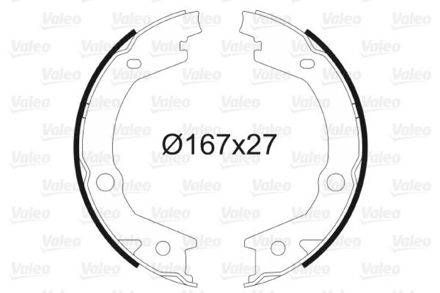 Hyundaı El Fren Balatası Hyundaı Sonata 05-> Matrıx 01-> Tucson 04-> Kia Magentis 06-> Sportage 04-> Ssangyo - Valeo 564162