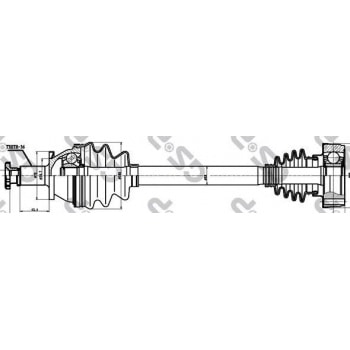 ON AKS SOL CORDOBA IBIZA FABIA POLO 1,2 / 1,4 16V / 1,9SDI 99>07 - GSP 203063