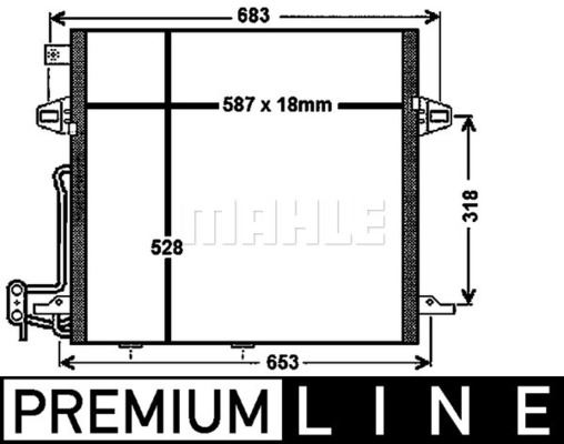 KLIMA RADYATORU X164 06>12 W164 05>11 W251 06>12 - MAHLE AC 756 000P