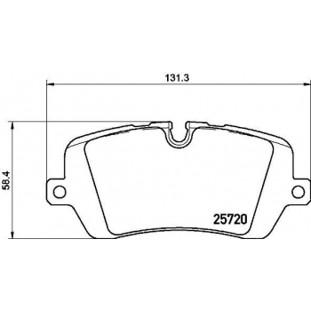 FREN BALATASI ARKA RANGE ROVER 13> RANGE ROVER SPORT 14> - BRAXIS AA0658