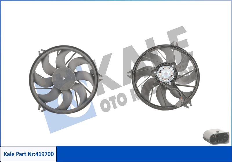 FAN MOTORU (160W) P206 GTI 1,6 16V / 2,0 16V - KALE 419700