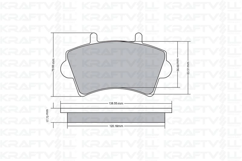 Renault On Fren Balatası Master II 01 10 Movano 01> Tum Modeller İnterstar 01> - Kraftvoll 07010016