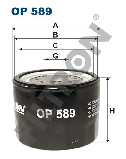 Kia Yag Filtresi Bypass Besta E2200 - Filtron Op 589