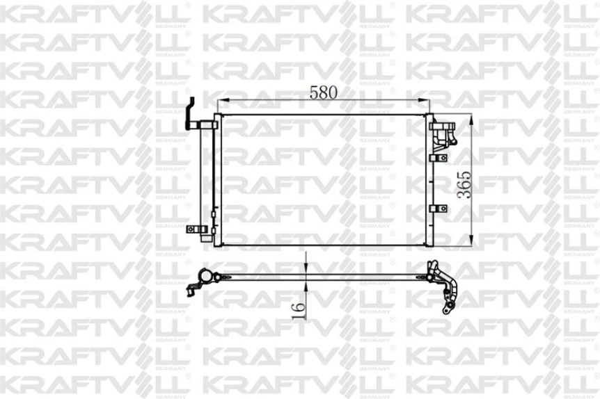 Kia Klima Radyatoru Kia Cerato 1,6 Crdi 2006 -> - Kraftvoll 08060229