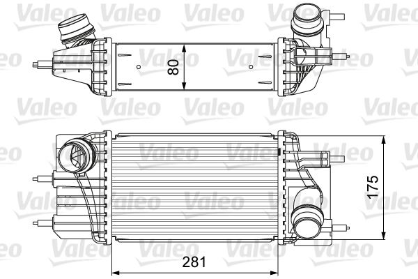 INTERCOOLER NISSAN JUKE 1.5DCI 2010> PULSAR 1.5 DCI 2014> TURBO RADYATORU - VALEO 818666