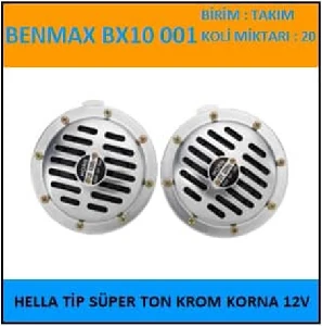 Unıversal Hella Tip Süper Ton Krom Korna 12v - Benmax-Bx10001