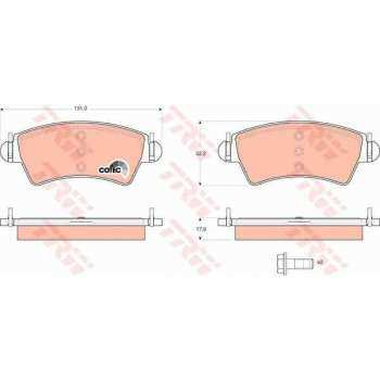 Psa On Fren Balatası P206 Gti Ew10j4 (2,0 16v) P206 2,0hdi (tel Segmanlı) - Trw Gdb1501