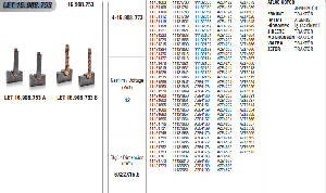 MARŞ KÖMÜRÜ-ISK 12V 3KW JOHN DEERE-MF-PERKİNS  IS102  MSX322…..12V - MEGA-LET16908753