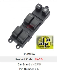 Unıversal Cam Anahtarı>sol Dörtlü Primera 02-08 - Mcar-An974