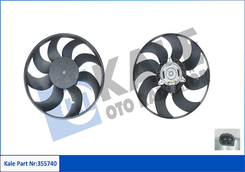 FAN MOTORU K9K LODGY-DOKKER-DACIA-CLIO IV BD4 1.0 SYMBOL LOGAN SANDERO II - KALE 355740