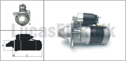 MARS MOTORU 12V 9 DIS 2,2KW IVECO DAILY 91> FIAT - LUCAS LES0092