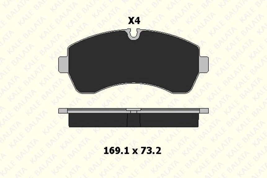 Mercedes Fren Balatası On Sprinter 906 06> 907 910 18> Crafter 06>16 - Kale B 29200 207 24 Msh