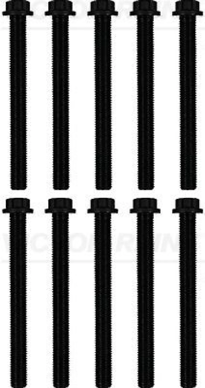 Mercedes Truck Silindir Kapak Saplaması 10'lu Set Mercedes Atego-Citaro Om904-Om906 - Victor Reinz 14-32172-01