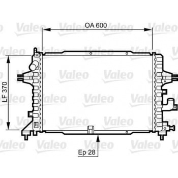 SU RADYATORU (BRAZING) ASTRA H Z13DTH Z17DTH Z17DTJ Z19DT ZFIRA B Z17DTJ A17DTJ Z19DT - VALEO 734380