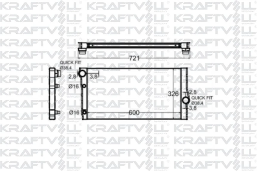 Bmw Motor Su Radyatoru Bmw F10 F07 F11 F13 F01 F02 F03 F04 - Kraftvoll 08040088