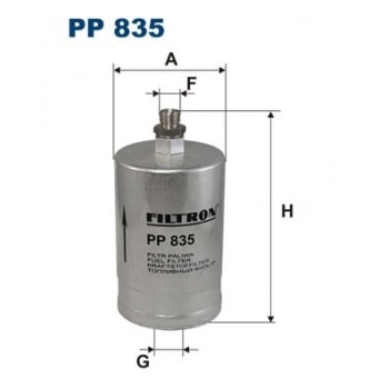 YAKIT FILTRESI 190 W201 85>93 W124 93>95 W140 91>98 C140 92>99 R129 92>01 - FILTRON PP835