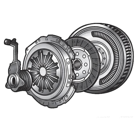 DMF VOLANT  (DEBRIYAJ SETI + BILYA+VOLAN ) FOCUS C MAX CAP 04>08 FOCUS II CB4 04>11 1.6 TCDI C-MAX 0 - VALEO 845189