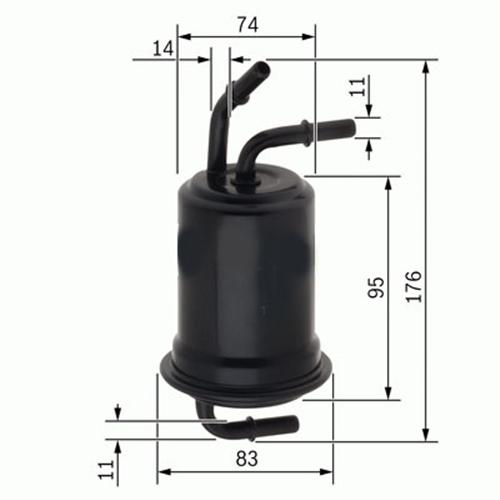 YAKIT FILTRESI AUDI A4 05>08 A6 05>11 A8 04>10 2,0TFSI (BENZIN) - SARDES SF238