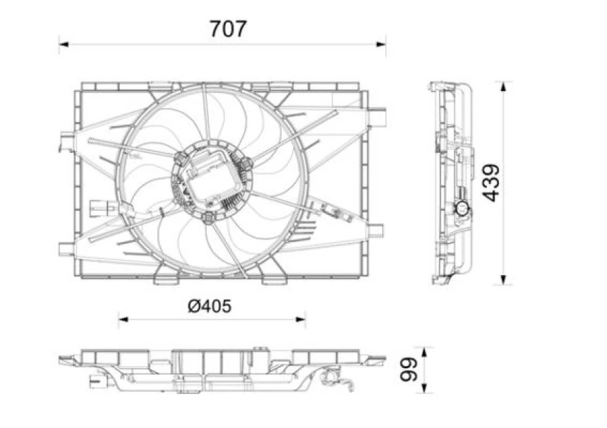 Fiat Fan Motoru - Fan Motoru - Bhr Cff 664 000p