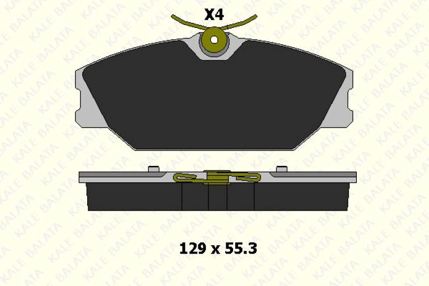 Renault On Fren Balatası Laguna Safrane Scenic Megane 1,6 / 1,4 16v - Kale B 23172 183 24 Ans