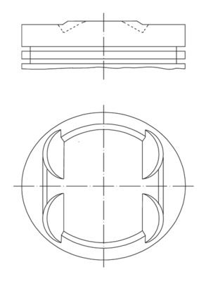 PISTON + SEGMAN 0.25mm (M112.9, 90.15mm) E-CLASS W210 96>03 - MAHLE 0013401
