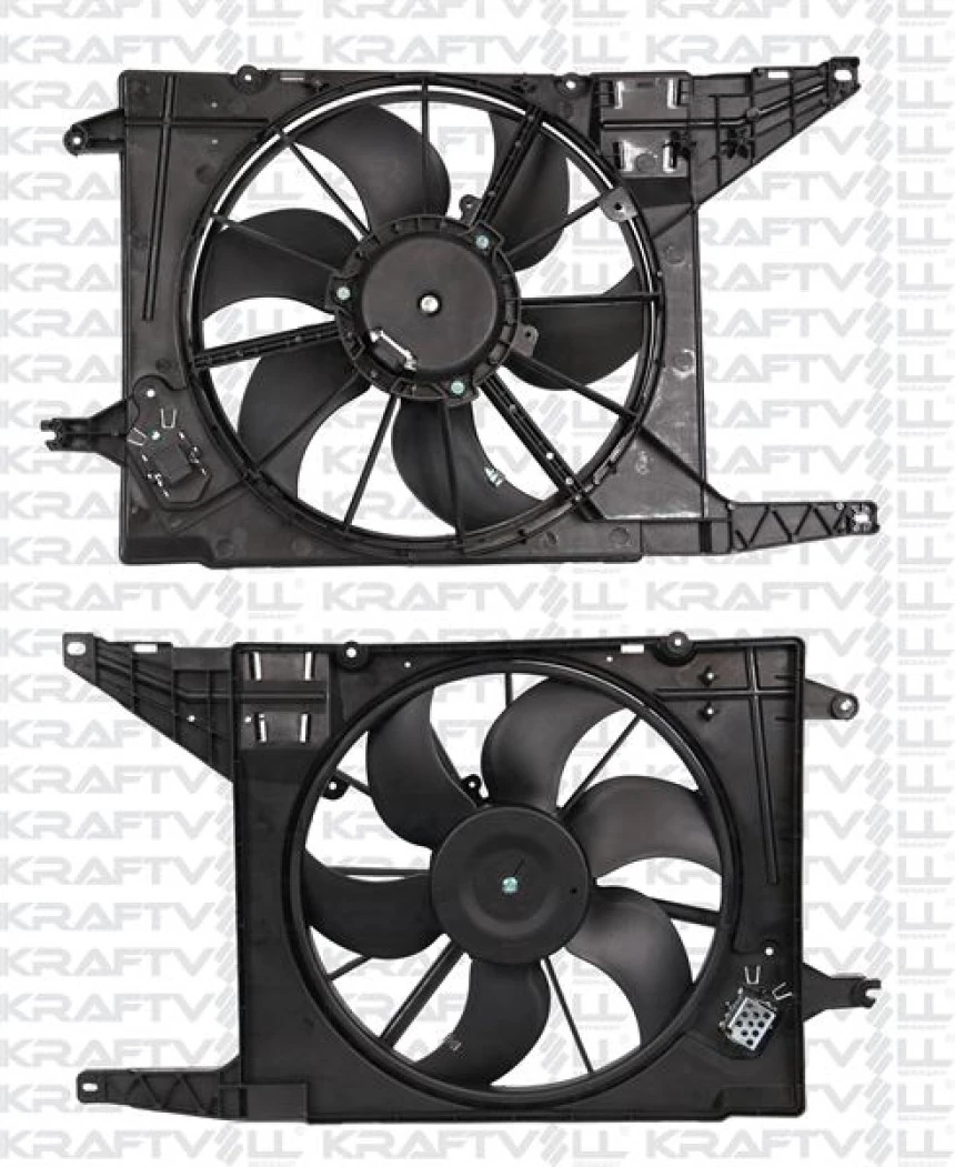 Renault Radyator Fan Motoru Davlumbazlı Logan 04> Sandero 08> +ac - Kraftvoll 08120010